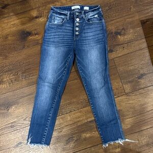 KanCan Dark Blue Ankle Jeans